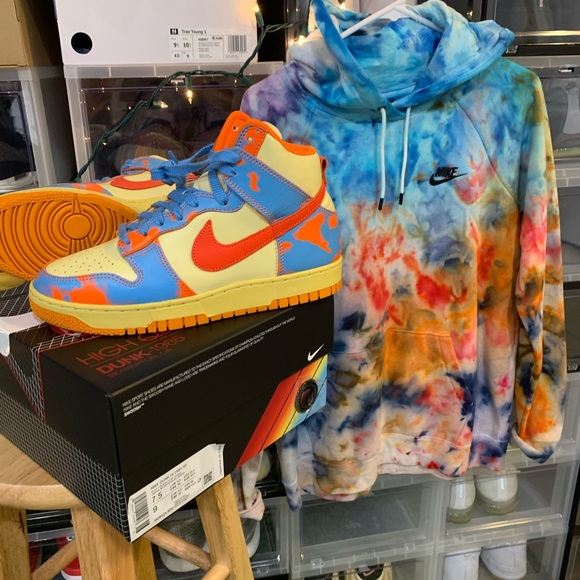 Nike Dunk High 1985 ACID wash🍊🥶 - Picture 4 of 5